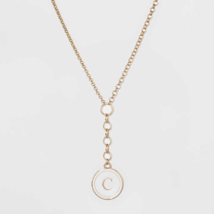 Initial C Necklace 16+3 - A New Day Gold, Gold - C