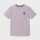 Boys' Pop Peace Sign Graphic Short Sleeve T-shirt - Art Class Light Purple