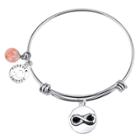 Distributed By Target Women's Stainless Steel Friends Forever Expandable Bracelet - Silver (8),