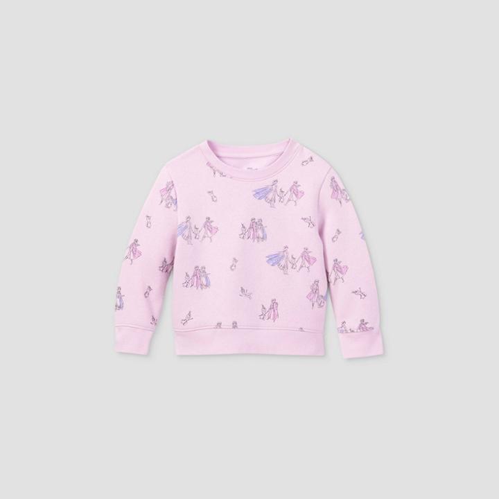 Disney Toddler Girls' Frozen Fleece Pullover - Purple