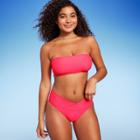 Women's Bandeau Bikini Top - Wild Fable Coral D/dd Cup, Pink