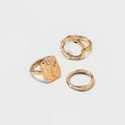 Organic Shape Ring Set 3pc - A New Day Gold