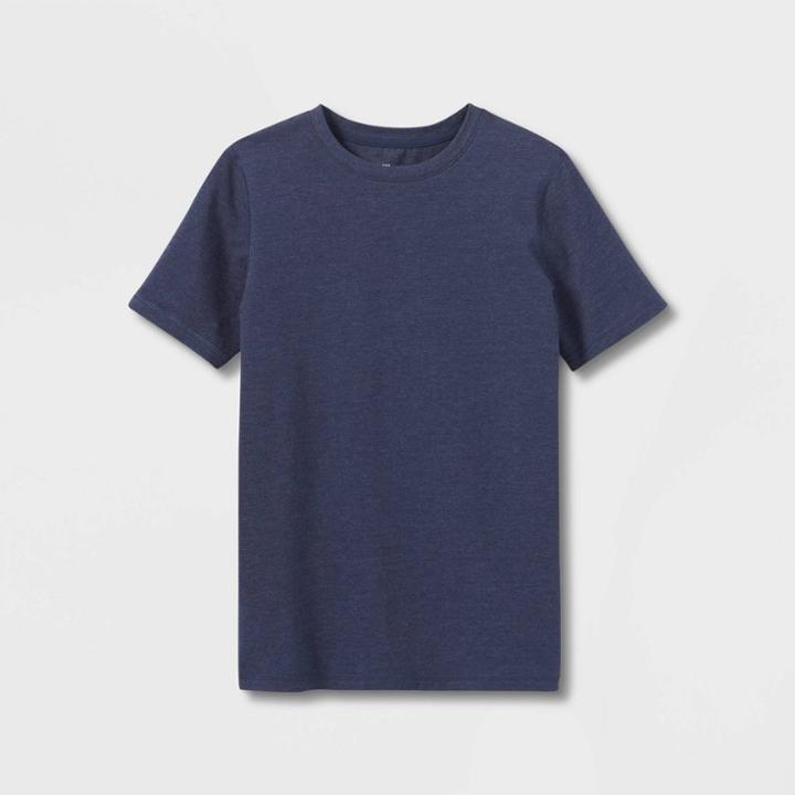 Boys' Short Sleeve T-shirt - All In Motion Navy Blue