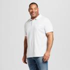 Men's Big & Tall Dot Short Sleeve Novelty Polo Shirt - Goodfellow & Co True White 4xbt,