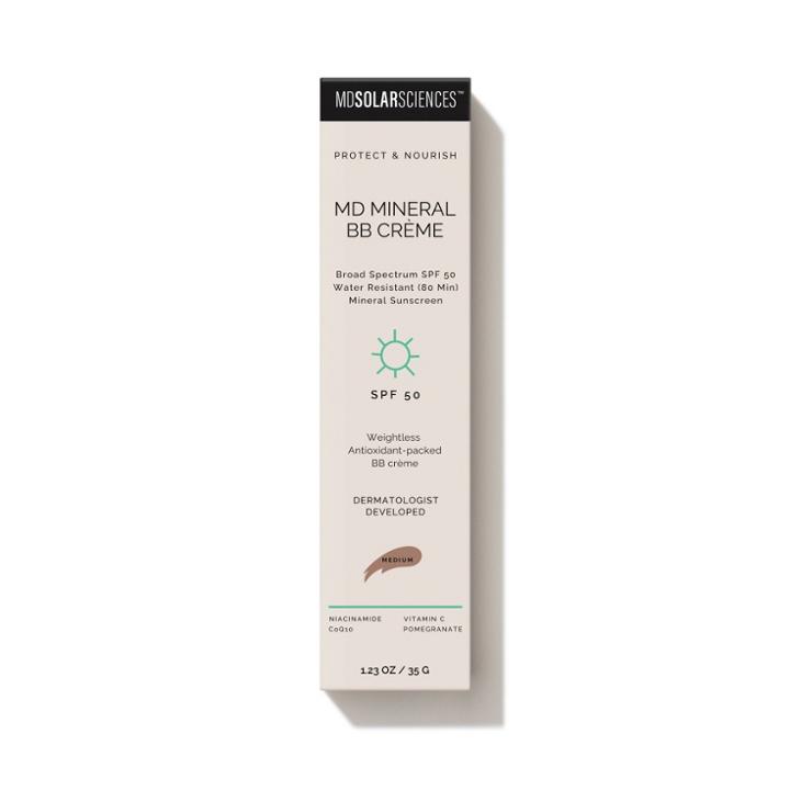 Mdsolarsciences Md Mineral Bb Cream Broad Spectrum Uva-uvb - Lightweight Bb Cream With Niacinamide - Medium - Spf