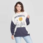 Women's Harry Potter Hogwarts Hooded Sweatshirt (juniors') - Cream/blue S, Size: