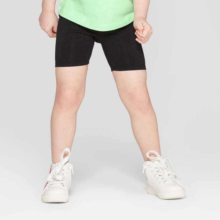 Toddler Girls' Bike Shorts - Cat & Jack Black