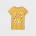 Girls' Prairie Bear Graphic Short Sleeve T-shirt - Cat & Jack Light Mustard