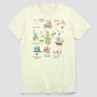 Men's Peter Pan Cute Elements Short Sleeve Graphic T-shirt - White