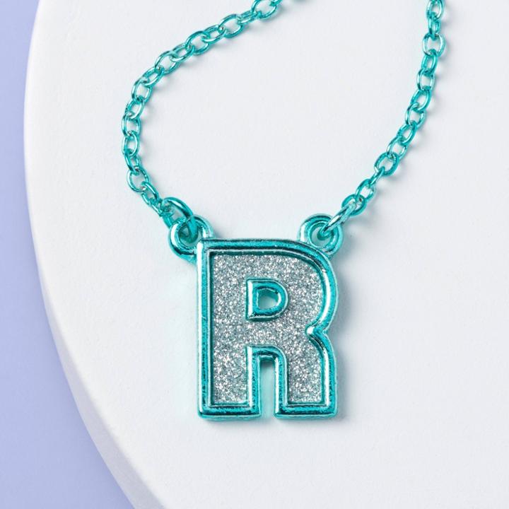 Girls' 'r' Necklace - More Than Magic Teal, Blue