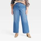 Women's Plus Size High-rise Wide Leg Jeans - Universal Thread Medium Wash 16w,