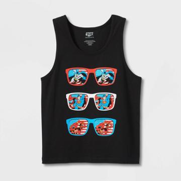 Boys' Justice League Americana Tank Top - Black