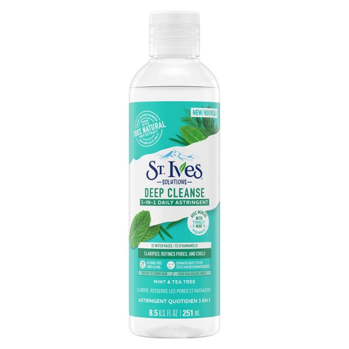 St. Ives Mint & Tea Tree Deep Cleanse 3-in-1 Daily Astringent Toner