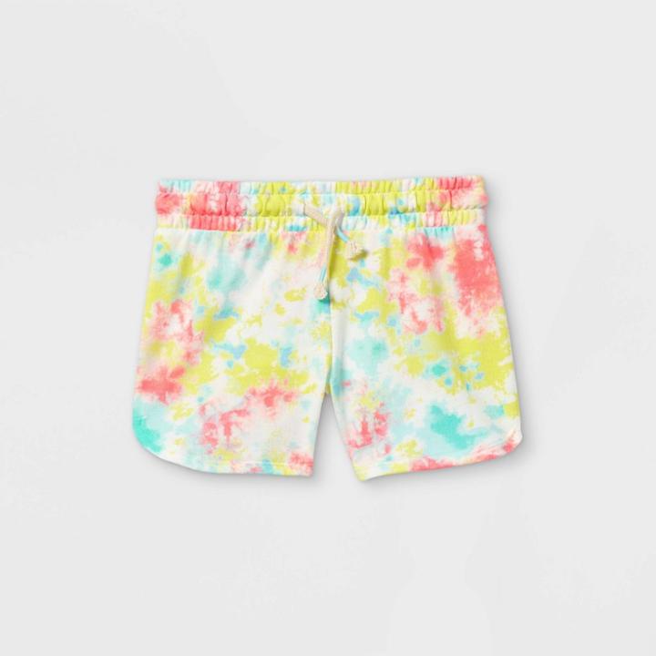 Girls' Tie-dye Knit Pull-on Shorts - Cat & Jack Xs,