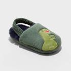 Toddler Darwin Dino Slippers - Cat & Jack Dark Green