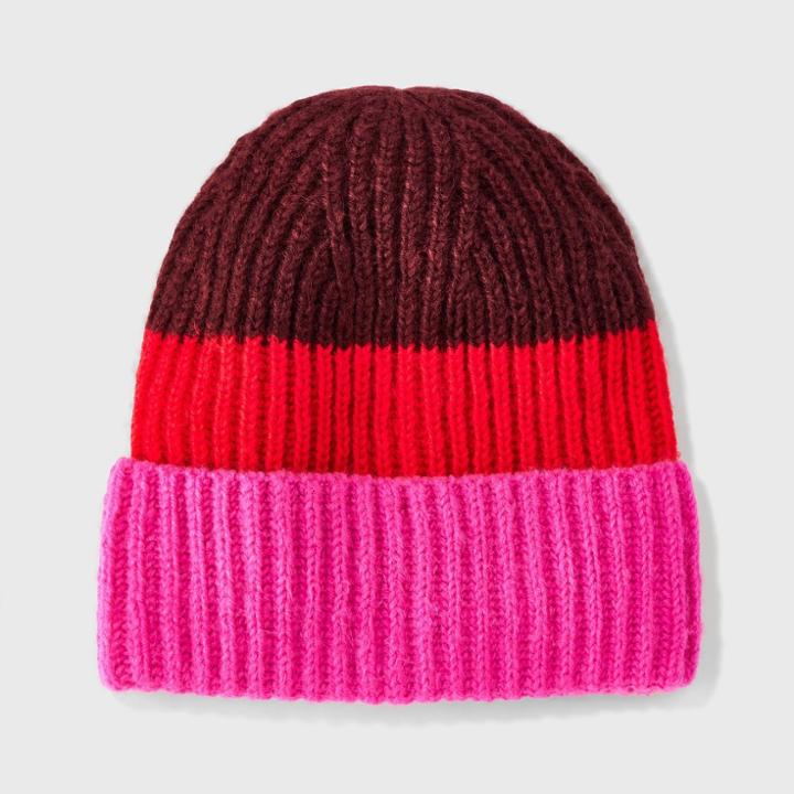 Kids' Winter Knitted Cuffed Beanie - Cat & Jack Pink