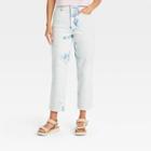 Women's Super-high Rise Vintage Straight Cropped Jeans - Universal Thread Blue
