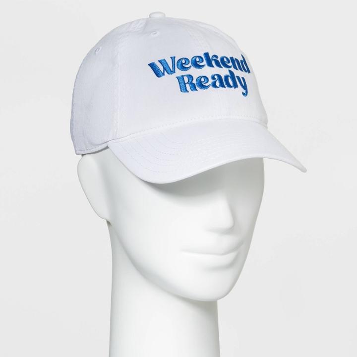 Mad Engine Women's Weekend Ready Baseball Hat - White