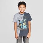 Boys' The Lego Movie 2 Team Awesome Split Short Sleeve T-shirt - Gray/navy