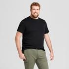 Men's Tall Standard Fit Crew T-shirt - Goodfellow & Co Black