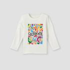 Toddlers' 'celebrate' Graphic Long Sleeve T-shirt - Cat & Jack Brown