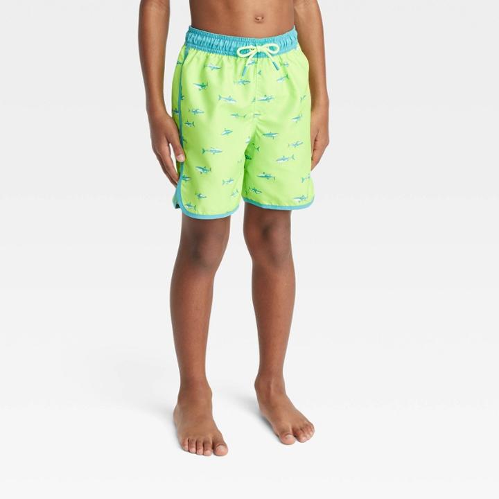 Boys' Shark Printed Swim Trunks - Cat & Jack