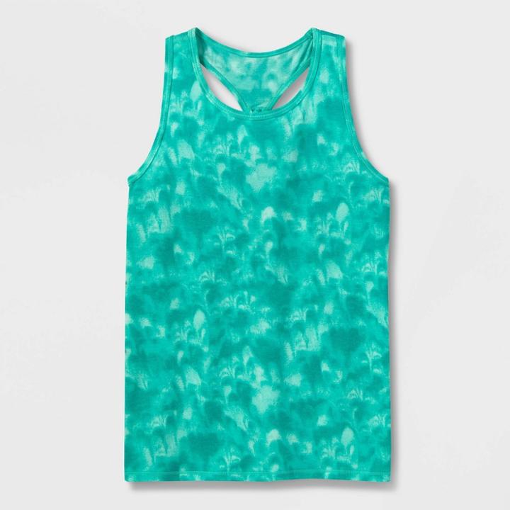 Girls' Fashion Racerback Tank Top - All In Motion Green