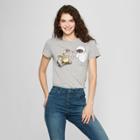 Women's Disney Short Sleeve Wall-e Love Graphic T-shirt (juniors') Heather Gray