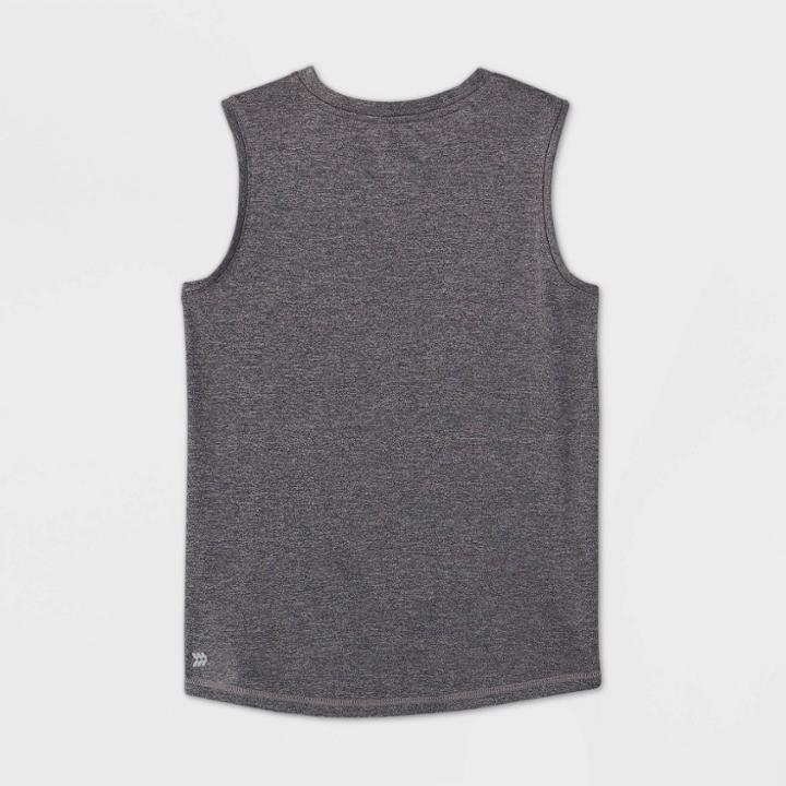 Boys' Sleeveless Tech T-shirt - All In Motion Black