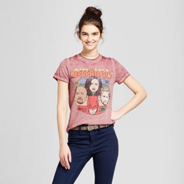 Women's Marvel Defenders Short Sleeve Graphic T-shirt (juniors') - Burgundy