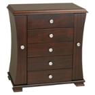 Homepointe Contemporary Wooden Jewelry Box - Chocolate, Women's, Brown