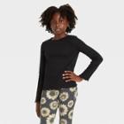 Girls' Long Sleeve T-shirt - Art Class Black