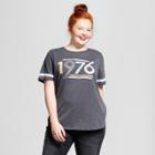 Women's Plus Size Short Sleeve 1976 Graphic T-shirt - Grayson Threads (juniors') Charcoal