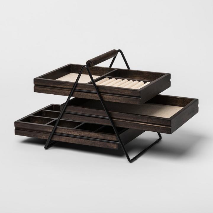 Terrace Jewelry Storage Box Black/walnut - Umbra, Women's