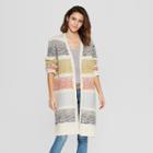 Women's Striped Duster Cardigan - Universal Thread Xs,