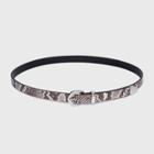 Women's Skinny Snake Print Western Belt - Universal Thread