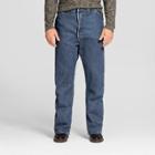 Dickies - Men's Big & Tall Loose Straight Fit Denim Carpenter Jeans Stone Washed