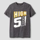 Boys' High 5 Graphic Short Sleeve T-shirt - Cat & Jack Charcoal