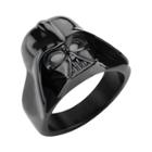 Men's Star Wars Darth Vader Stainless Steel 3d Ring - Black, Size: