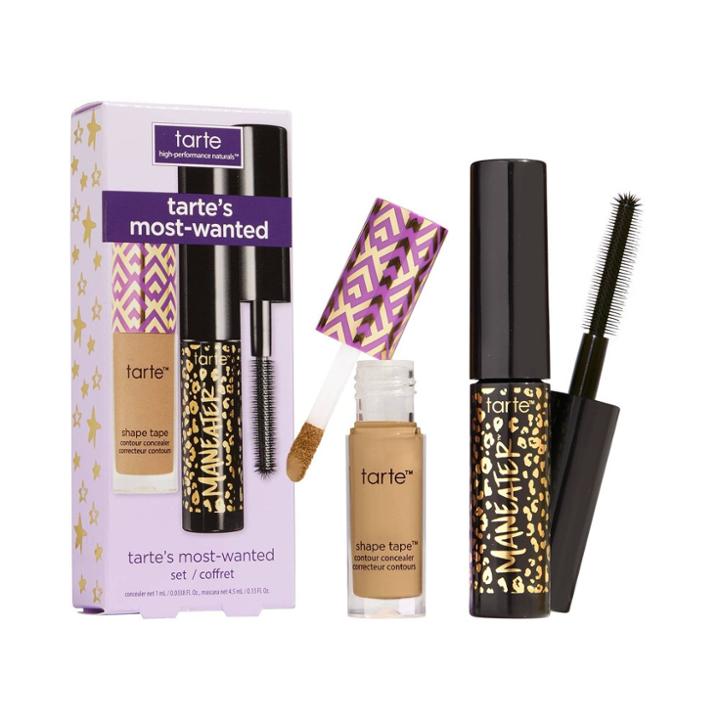 Tarte Travel Size Shape Tape Concealer & Maneater Mascara Set - Tan Sand - 0.184 Fl Oz/2ct - Ulta Beauty