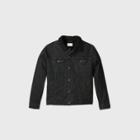 Men's Tall Sherpa Lined Trucker Jacket - Goodfellow & Co Black