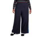 Women's Plus Size Side Stripe Wide Leg Trousers - La Ligne X Target Navy/red