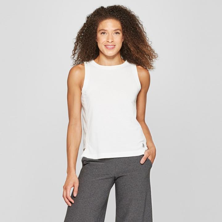 Mpg Sport Women's Ventilated Knit Tank - Coconut Cream