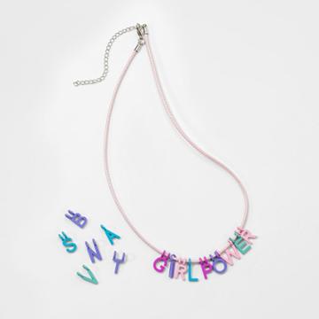 Cat & Jack Girls' Interchangeable Letter Charms Necklace - Cat And Jack,
