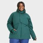 Women's Plus Size Winter Jacket - All In Motion Emerald Green