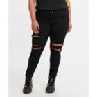 Levi's Women's Plus Size Mid-rise Skinny Fit Jeans - Black