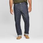 Men's Tall Straight Fit Selvedge Denim Jeans - Goodfellow & Co Dark Rinse