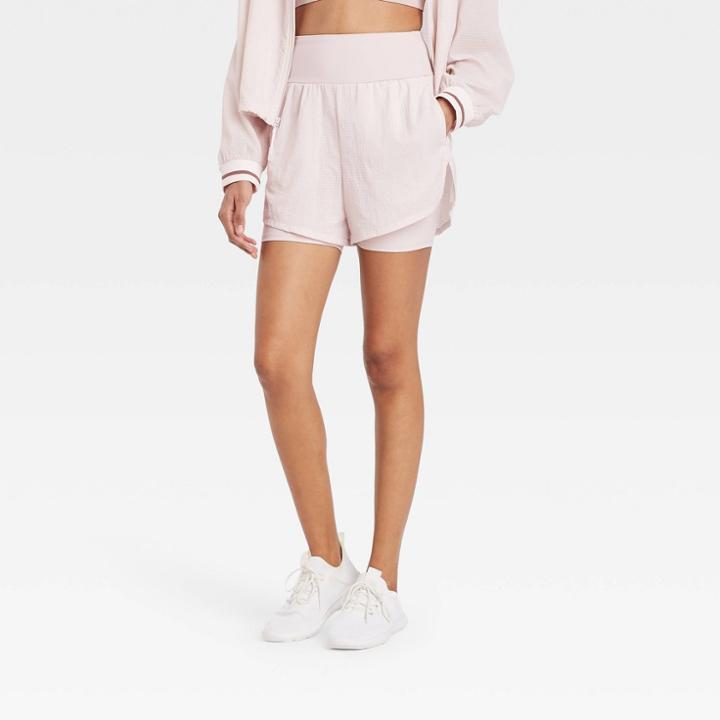 Women's High-rise Double Layered Run Shorts - Joylab