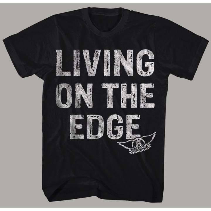 Goodie Two Sleeves Men's Aerosmith Short Sleeve Graphic T-shirt - Black