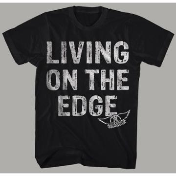 Goodie Two Sleeves Men's Aerosmith Short Sleeve Graphic T-shirt - Black